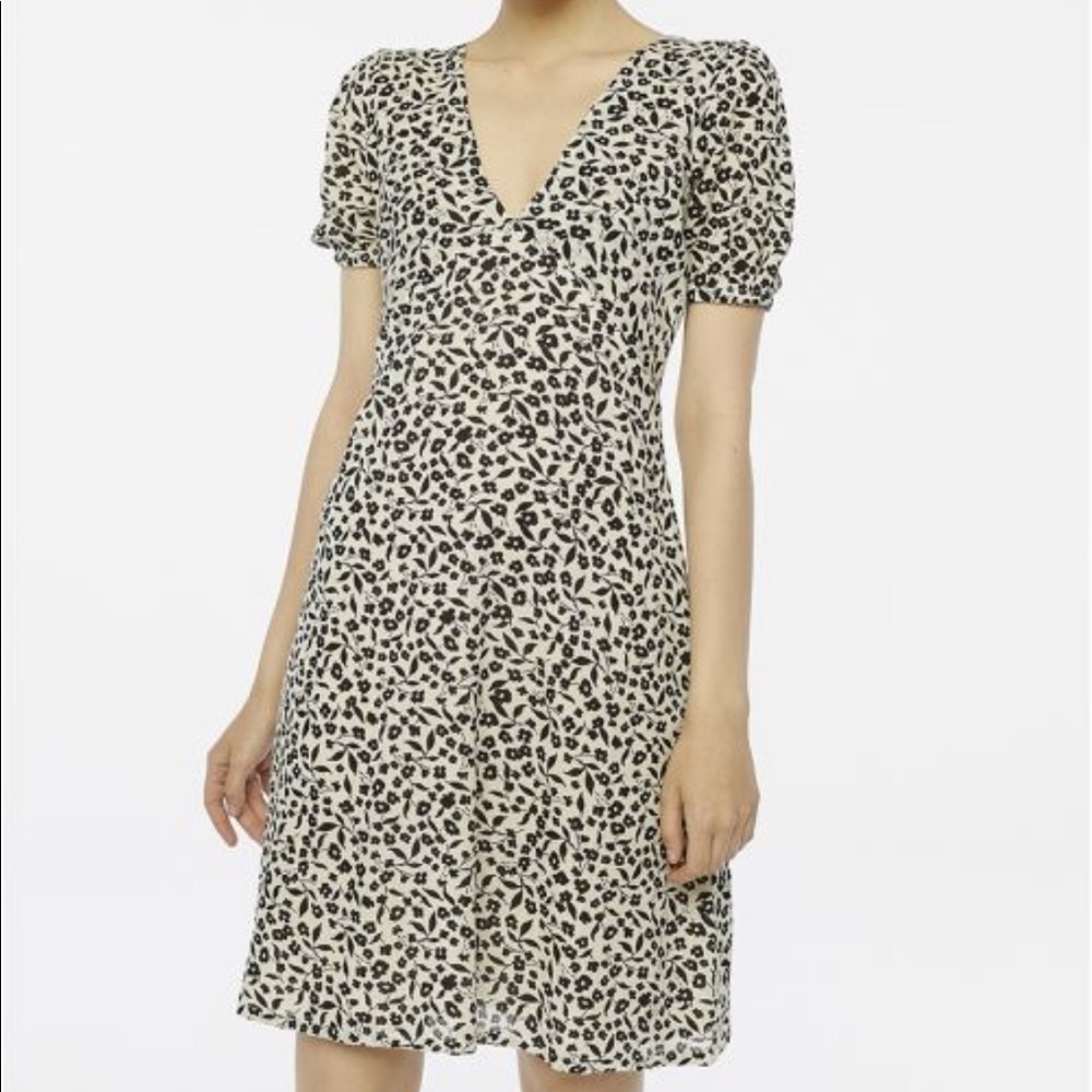 Compañia Fantástica black flower dress
